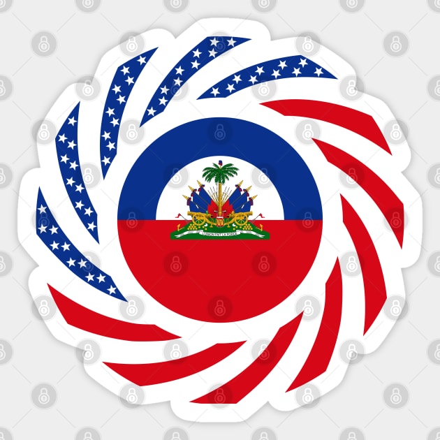 Haitian American Multinational Patriot Flag Sticker by Village Values